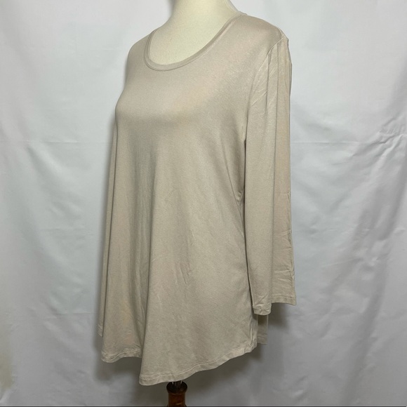 JM Collection 3/4 Sleeve Top - Picture 5 of 10